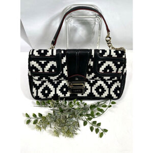L.A.M.B Gwen Stefani Black White Chain Shoulder Clutch Bag Edinburgh McGregor